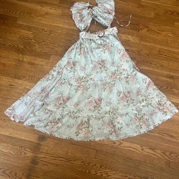 V. Chapman Cream Strapless Sundress for Weddings - Picture 2 of 10